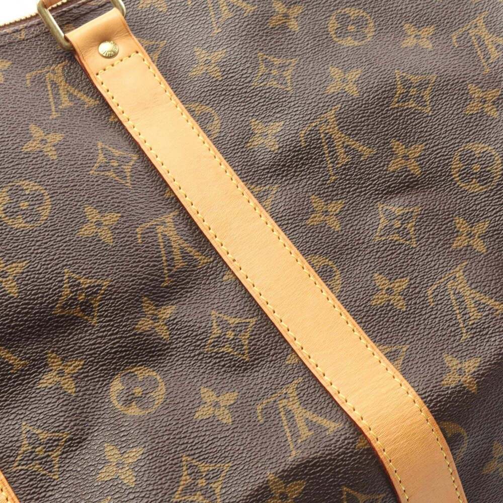 LOUIS VUITTON Brown Monogram Leather Keepall 50 Boston Bag - Picture 9 of 9